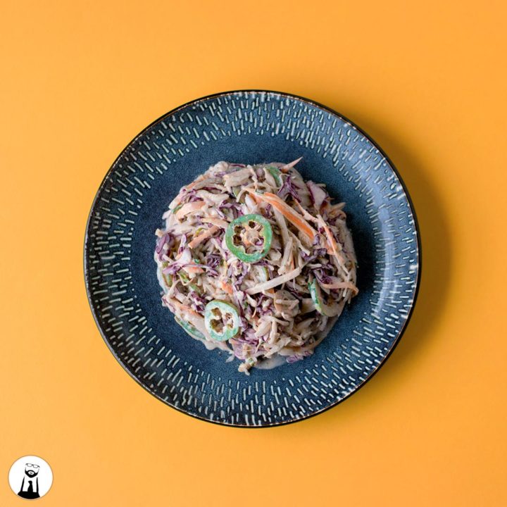 Keto/Low-Carb Spicy Coleslaw - Black Tie Kitchen