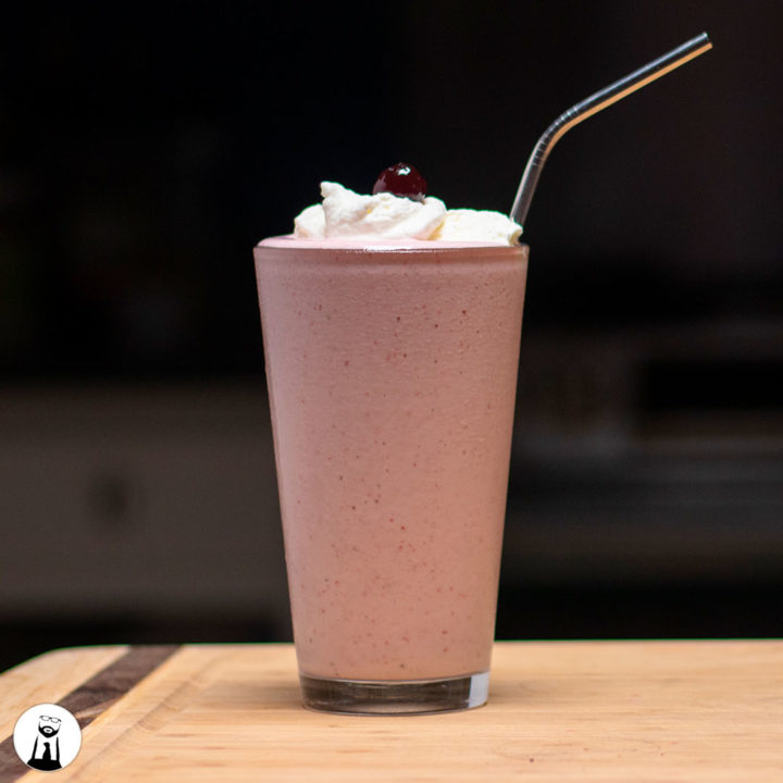 Strawberry Milkshake - Black Tie Kitchen