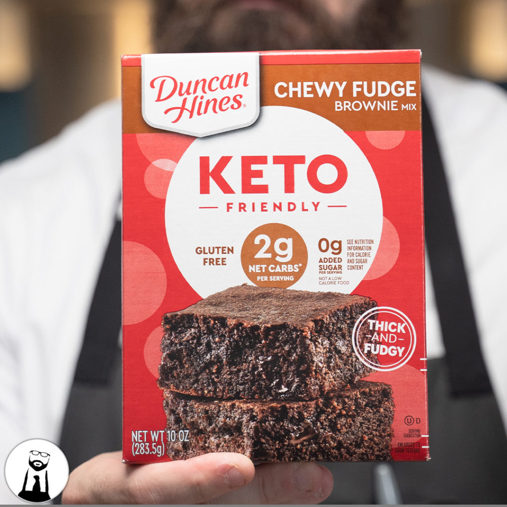 Duncan Hines Keto Chewy Fudge Brownie Mix Review - Black Tie Kitchen
